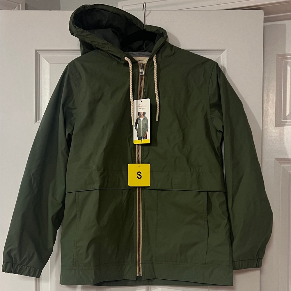 🌿 Weatherproof Hooded Utility Jacket – Olive Green 🌿